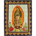 Mexican Talavera Mural Virgen 5